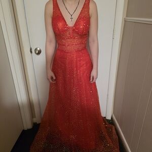 Stunning Red Sequin Gown
